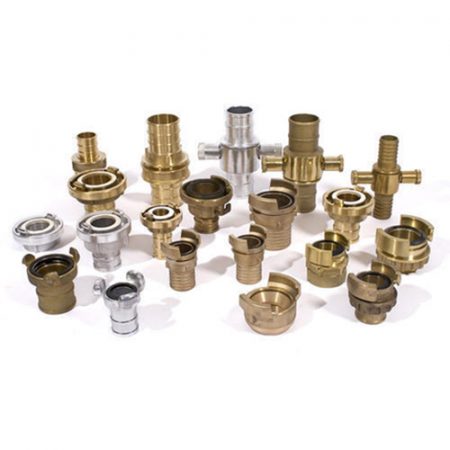 FIRE HOSE COUPLING AND NOZZLES